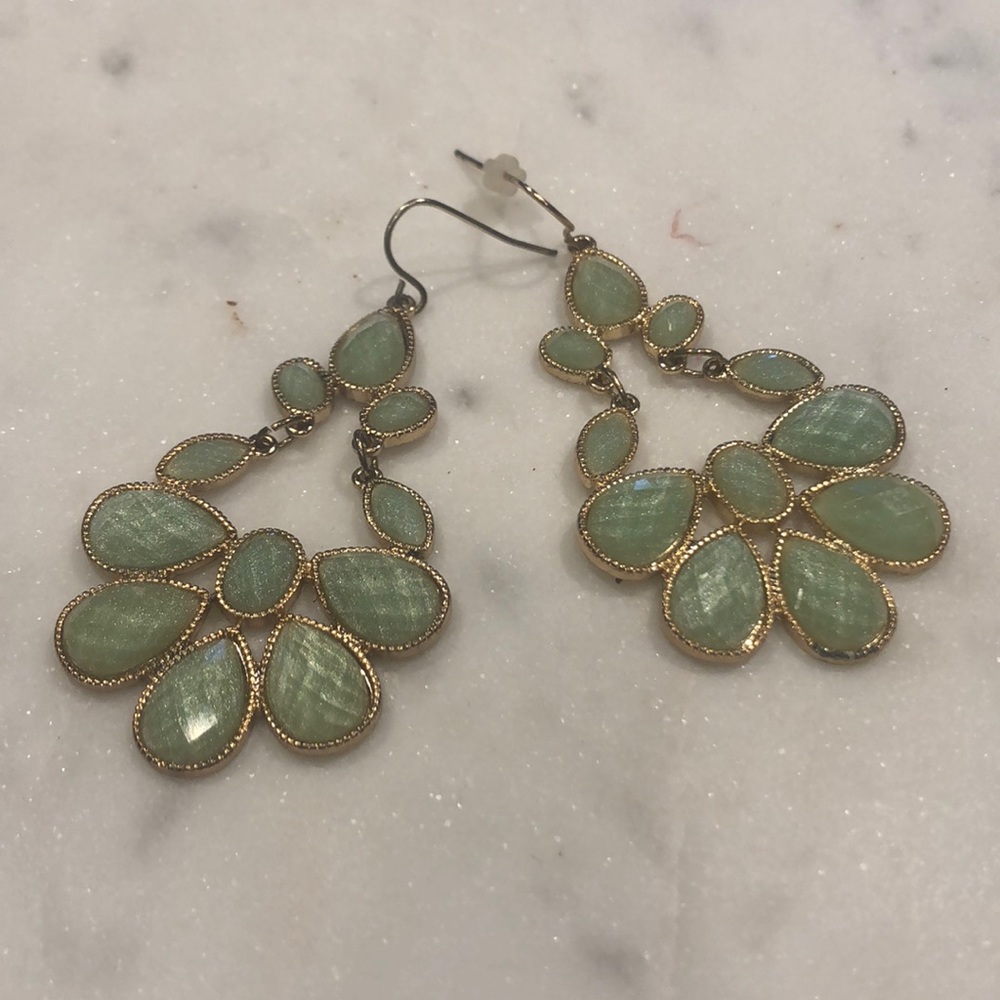 Sea foam green earrings